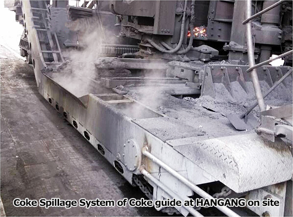 coke spillage system of coke guide for sale